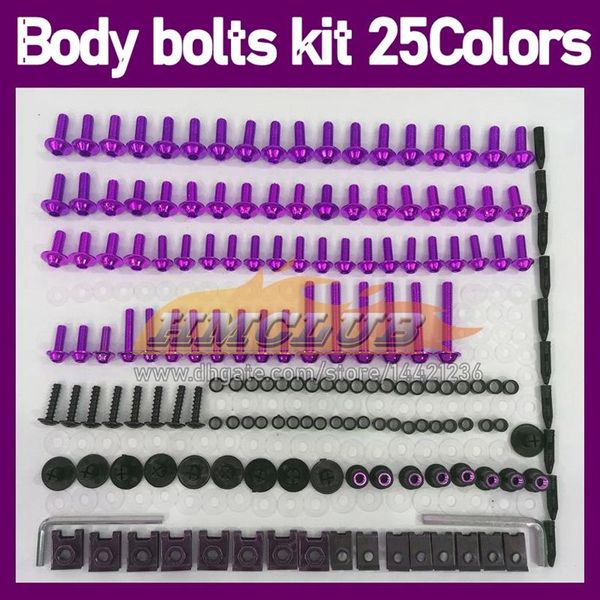 268 Uds pernos de carenado de motocicleta Kit completo de tornillos para KAWASAKI NINJA ZX10R ZX 10R 10 R 1000 ZX-10R ZX1000 06 07 2006 2007 completo MO253W