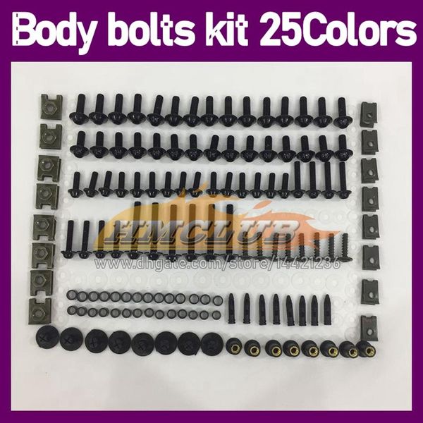 268PCS Moto Carénage Boulons Kit De Vis Complet Pour KAWASAKI NINJA ZZR 600 05-08 ZZR600 05 06 07 08 2005 2006 2007 2008 Complet MO246A