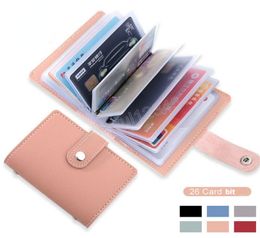 26CARDS NOUVEAU ANTITHEFT ID CARD CDET STRANDER FOLME FACIÈRE FEMMES039S SLIM CUIR POCKE BURET Purse pour ID Bank Card Storage B4986244