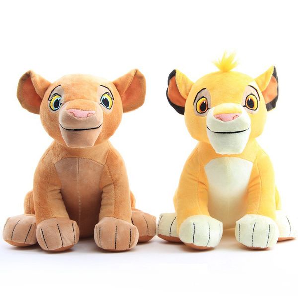 26CM Peluche Lions Jouets Animaux En Peluche Poupées Assis Petit Lion Bébé Doux Peluche Jouet Dessin Animé Animal Jouet Pour Enfants Cadeau De Noël M268KK