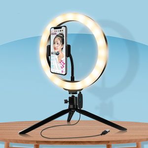 26cm Ring Light Photo Studio Lampe d'éclairage photographique LED Ringlight avec trépied pour Tik Tok YouTube Vlog Vidéo Photo Selfie