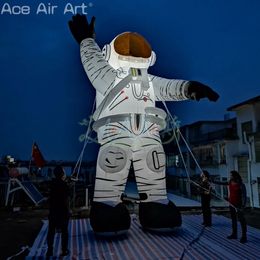 Spaceman d'éclairage de figure d'astronaute de 26 pieds à LED de 26 pieds avec télécommande pour décoration de fête / affichage ou événement en plein air