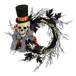 Ghirlanda di scheletro elegante di Halloween da 26 pollici
