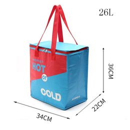 26L grande capacité sac isotherme sac à main cool portable déjeuner thermique boîte de pique-nique boîte de rangement de véhicule sac d'isolation cool 240125