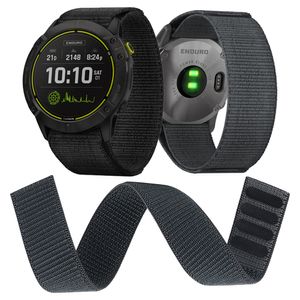 Bracelet en Nylon avec boucle à crochet, 26mm, 22mm, 20MM, pour montre Garmin Enduro Fenix 7 7X 7S 6 6X Pro 5X Plus/TACTIX DELTA/MK2i/Forerunner 945