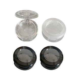 26 mm glanzende zwart dakraam oogschaduw doos plastic alle heldere lippenstiftkastje lege vorst ronde make -up blush poederpalet cosmetische verpakking container