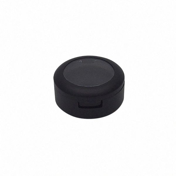 26mm mat noir vide fard à joues Ctainer Skylight Clamshell cosmétique crème pour les lèvres emballage brillant en plastique rond fard à paupières cas W3OP #