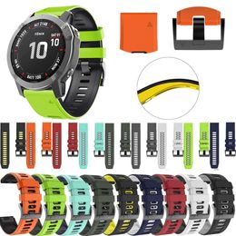 26 mm snelle release -band voor Garmin Fenix ​​6x Pro 3HR 5x 5S 6S Pro/Fenix7 7x 22 mm Siliconenband voor Forerunner 935 945 Watchband