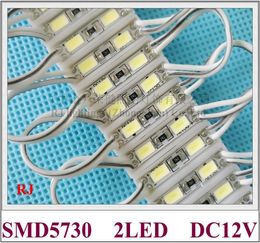 26mm07mm 2 LED SMD 5730 LED module lumière lampe LED rétro-éclairage pour mini signe et lettres DC12V 2 LED IP654902551