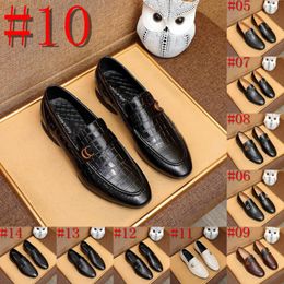 26MODEL Mocassins à boucle en métal de luxe de haute qualité pour hommes en cuir chaussures habillées de créateur fête de mariage chaussure formelle noir en cuir véritable