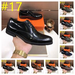 26model en cuir Chaussures Chaussures de luxe Designer pour hommes décontractés MAN MOCCASINS SLIP BESOINT ON PLATES CONDUCTION CHAUSS