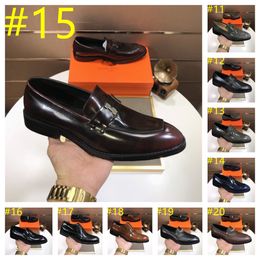26Model Luxury Mode pour hommes Chaussures de robes de créateur Impressions de serpent Impressions formelles Chaussures décontractées Brown Moide Moine de bureau Chaussures en cuir Chaussures en cuir 38-46