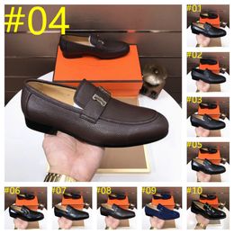 26Model pour hommes chaussures de robe authentique marque en cuir designer plats chaussures de chaussures de brogue de haute qualité mensonges