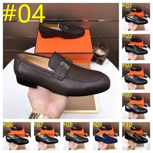 26Model Mens Dress Shoes Echte lederen merk Designer Flats Footwear Fashion Brogue schoenen Hoogwaardige Men Business Formal Loafers Maat 38-46