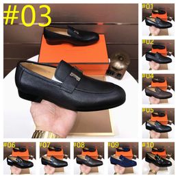 26Model Mens Elegant Designer Wedding Party Dress Chaussures Casual Slip on Mentes Men Brand Fashion Business Oxford Shoes Taille 38-46