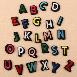 26pc English Letters Kleding Geborduurde Applicaties Ijzer op Patches Badge Sticker voor DIY Cartoon Accessoires