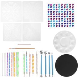 26 Pcs Mandala Dotting Tools Set Kit Peinture Roches Pierre Art Stylo Polka Dot Modèle Cosme