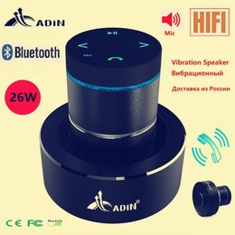 26W Vibro Portable Bluetooth haut-parleur Musique sans fil Soundbar Subwoofer voisine colonne Adin Vibration Enceintes 231228
