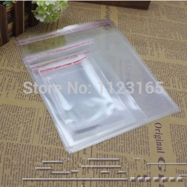 26x35cm 100pcs sac d'OPP de joint auto-adhésif transparent de grande taille, pochette d'emballage de crayon transparent élevé, sacs en plastique de paquet de stockage de jupe de lucency