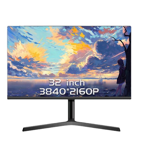 Moniteur d'ordinateur 27/32 pouces 4K UHD, relevable, 60Hz, IPS, 1ms, synchronisation adaptative, 100% sRGB, moniteur de jeu, compatible/DP