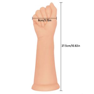 27.5*8Cm Oversized Dildo Simulatie Arm Dildo Vuist Seksspeeltjes Grote Zachte Lul Voor Vrouwelijke Masturbatie Fisting anaal Plug