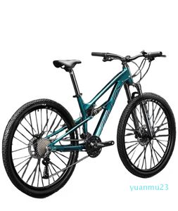 27.5-Inch Soft Tail Mountain Bike with 30/33 Speed Options, Hydraulic Disc Brakes - Gravel Compatible Downhill Bicycle