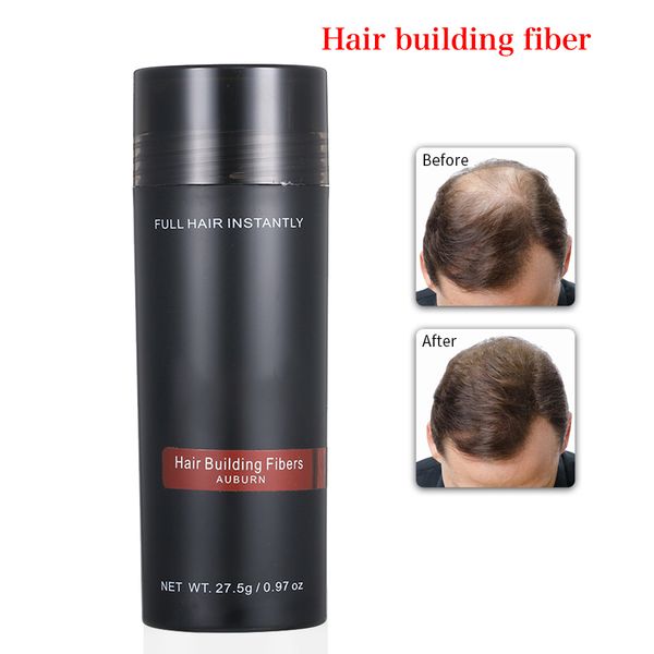 27.5g applicateur de fibres de renforcement des cheveux poudre Spray Anti-perte de cheveux correcteur épaissir la repousse des cheveux poudres de kératine