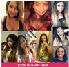 Extensions de cheveux humains couleur # 27 Bundles brésiliens crépus bouclés bouclés de 8 "à 30"