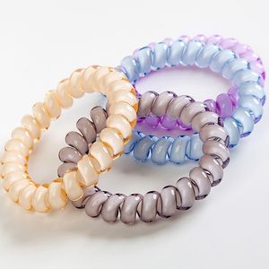 27 kleuren telefoondraad koord gom haardas accessoires meisjes elastische haarband ring touw snoep kleur armband stretchy scrunchy M3792
