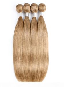 27 Honey Blond Human Hair Weave Bundels Braziliaanse maagdelijk recht haar 3 4 Bundels 1624 inch Remy Human Hair Extensions3690938