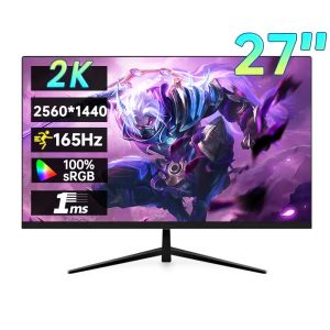 27 inch 2K 165Hz Desktop Monitor 2560*1440 HDR 100%SRGB 1ms Freesync Game Computer Display IPS VA Gecurveerd recht scherm HDMI/DP
