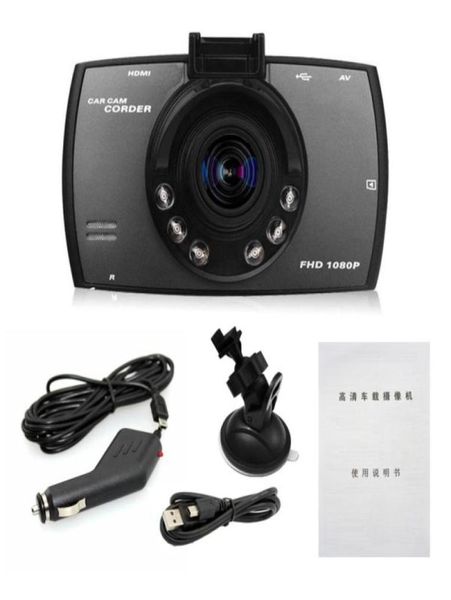 27 pulgadas Pantalla HD Dash Cam Camera Camera DVR Novatek PZ906 G30 Detección de movimiento El ciclo de bloqueo OneKey Grabación GSensor IR LI7761178258