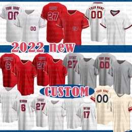 27 Mike Trout 17 Shohei Ohtani Baseball Jersey Anthony Rendon Heren Noah Syndergaard Dames David Fletcher Jeugd Jack Mayfield Luis Rengifo Jo Adell Brandon Marsh