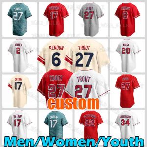 27 Mike Trout Jersey Baseball Moniak 14 Logan OHoppe Zach Neto Jo Adell Jordyn Adams 2023 City Connect 2 Luis Rengifo All Star 3 Taylor Ward Maillots