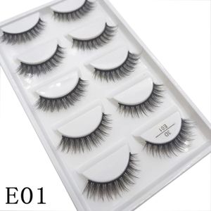 27 Style 5 paires 1050100 boîtes naturel 3D vison Faux Cils maquillage Faux Cils Faux Cils maquillage beauté Maquiagem 240313