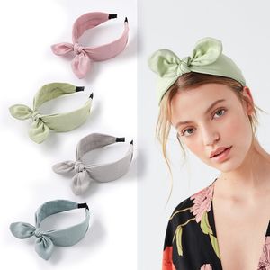 27 Stijl Nieuwe Explosies Konijnen Oren Hoofdband Wide-Breimmed Fashion Bow Hoofdband Haarspeld Meisje Haaraccessoires P087