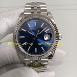 27 Style Super Automatic Watch Cleanf Heren 41 mm Blauwe wijzerplaat 126334 Gescuiteerde bezel 904L Steel Jubilee Bracelet Clean Cal.3235 Beweging 28000 Vph/Hz Mechanische horloges