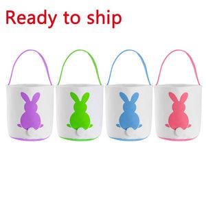 27 estilos Pascua Huevo Cesta Fiesta Pascua Bunny Bolsa Bolsa Niños Divertido Conejo Ear Regalo Bolsas de asas