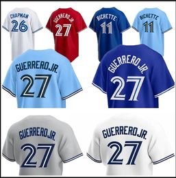 Vladimir Guerrero Jr. Bo Bichette Custom 4xl Baseball Jersey George Springer Alejandro Kirk Torontos Justin Turner Kevin Gausman Blue Jays Mens Dames Youth Kids