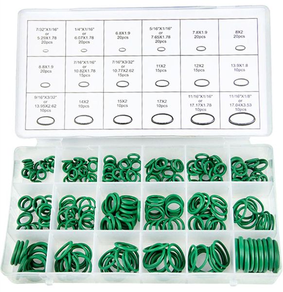 Assortiment de joints toriques NBR AC, 270 pièces, pour la maison ou l'usine, joint d'étanchéité à l'huile HNBR, 18 tailles, Certification TC Rohs, Kit3457327