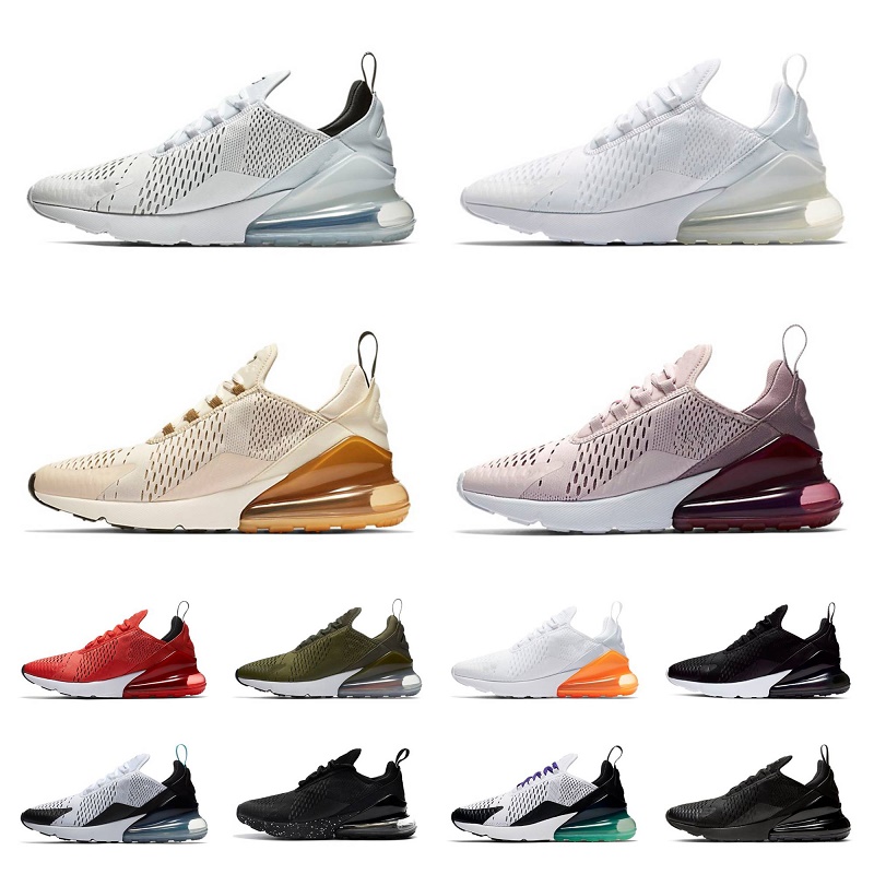 270s Running S Chaussures Max 270 Air Hommes Femmes Triple Blanc Noir Core Blanc Anthracite À peine Rose Be True Brown Raisin Light Bone houes