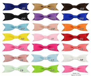 275 inch Baby Bow Haarspelden Kleine mini grosgrain lint bogen Hairgrips Girls Bowknot Hair Clips Kids Hair Accessoires 20 Colors2041204