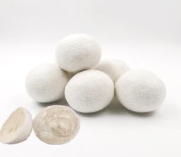 Productos de lavandería de 275 pulgadas bolas de secador de lana reutilizable suavizante de tela natural que se reduce está en forma de ropa seca más rápido9194260
