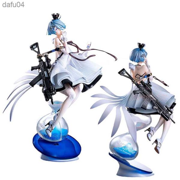 27cm Girls' Frontline Sexy Anime Figure Zas M21 White Queen Figura de acción Gd DSR-50 Mejor oferta Figura de colección Modelo Doll Toy L230522