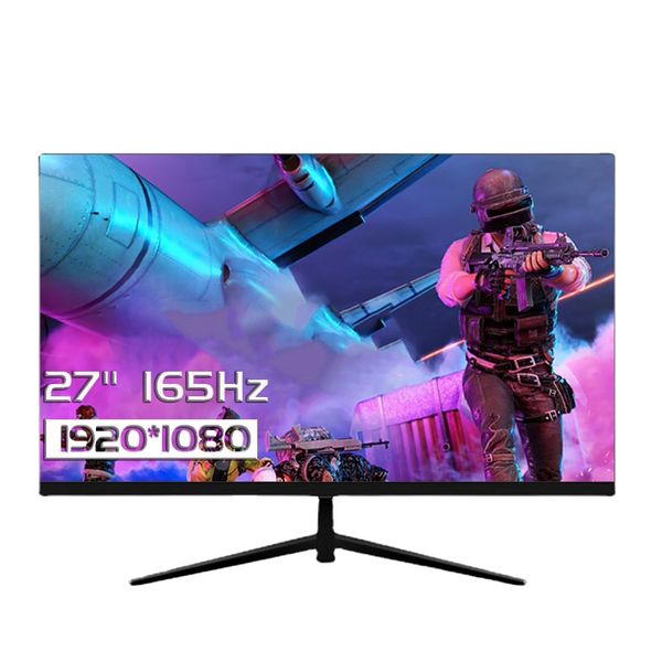 Moniteurs de jeu 27 pouces, 165hz, temps de réponse 1MS, 144Hz, couleurs 8 bits, écran IPS pour ordinateur de bureau, prise en charge de la synchronisation gratuite avec DP