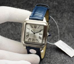 27 mm 31 mm 35 mm Femmes carrées Square Watch Strap en cuir pour hommes