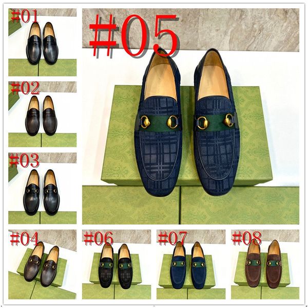 27Modèle 2024 Mode pointu hommes chaussures habillées de luxe grande taille 46 gland conception fête hommes chaussures dorées confortables sans lacets mocassins en cuir pour hommes