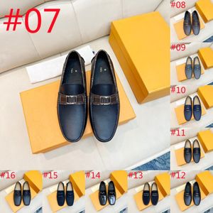 27Model Designer Echte lederen koe suede heren schoenen luxe merk casual formele heren Loafers mocassins schoeisel zwarte mannelijke rijschoenen
