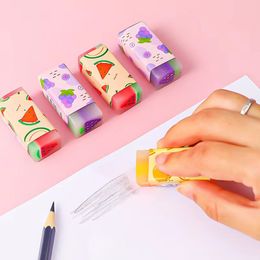 27 stks schattige fruitpotlood gum schrijven