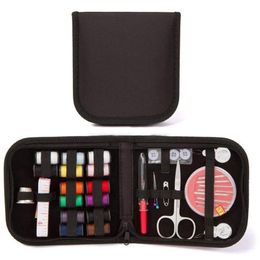 27pcs set Draagbare Reizen Naaidoos Kit Naaigaren Steken Breinaalden Gereedschap Doek Knoppen Craft Schaar Moeder Gifts215O